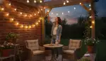Gemütliches Licht mit Solarlichterketten Warmweiß