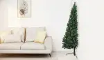 Halber Weihnachtsbaum Wandmontage: Eleganz im Raum