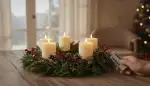 LED-Kerzen am Adventskranz: Sicher & Schön
