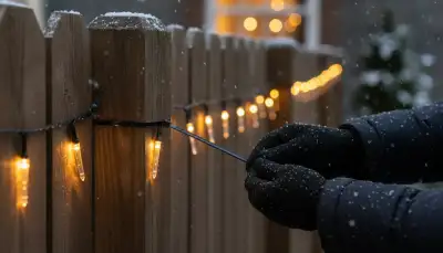 Eisregen Lichterketten: Outdoor sicher anbringen