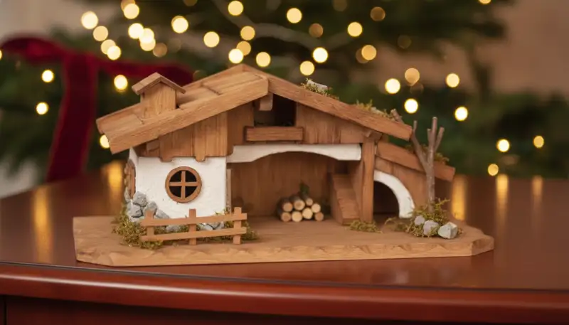 Das Herzstück Ihrer Weihnachtsdeko: Die XL Modellhaus Unbekannt Krippe