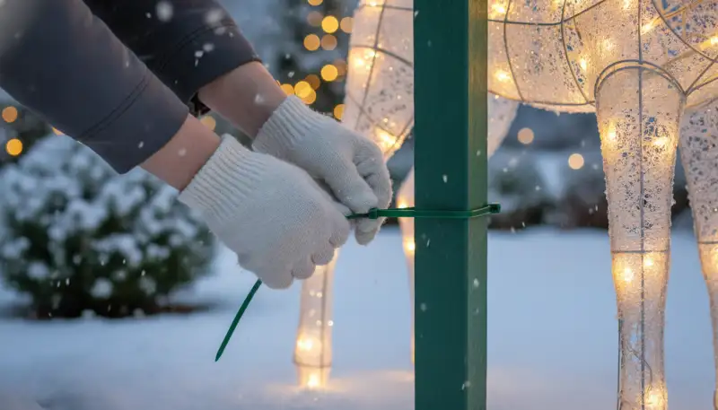 Grüne Kabelbinder: Unsichtbare Helfer für Ihre Weihnachtsfiguren