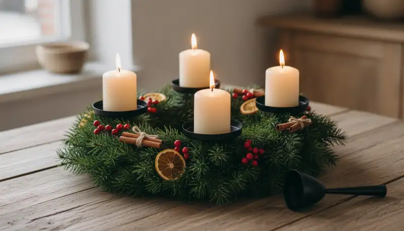 Sicherer Halt für Adventskerzen