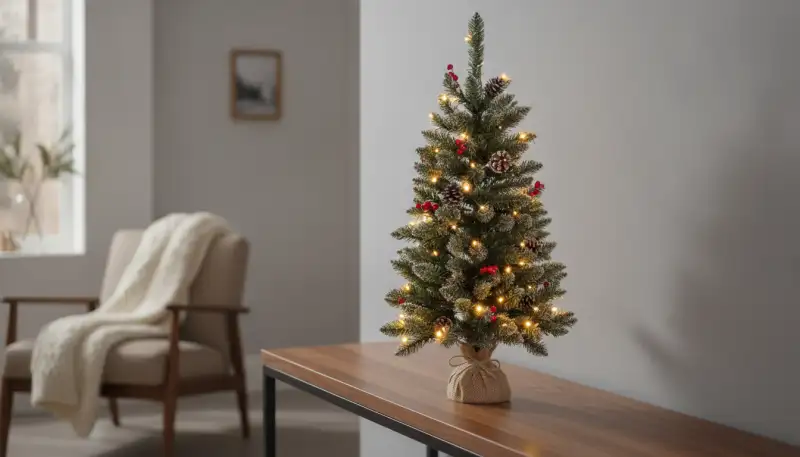 Weihnachtsbaum 90 cm Tisch: Kompakt & Festlich