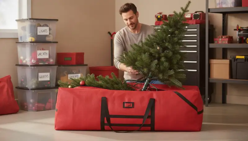 Weihnachtsbaum Aufbewahrung: Tasche oder Box?