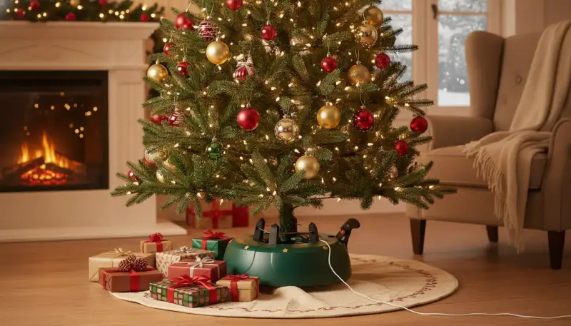 Weihnachtsbaumständer: Der um 360 Grad drehbare Sockel, der Ihr Fest zum Strahlen bringt